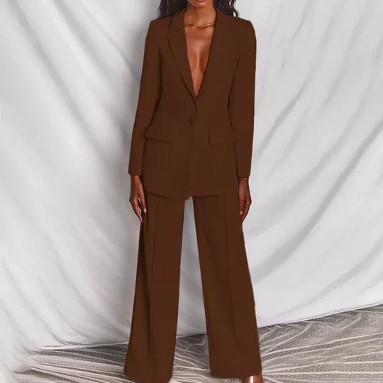 Zweiteiliges Damenanzug mit Blazer und Hose