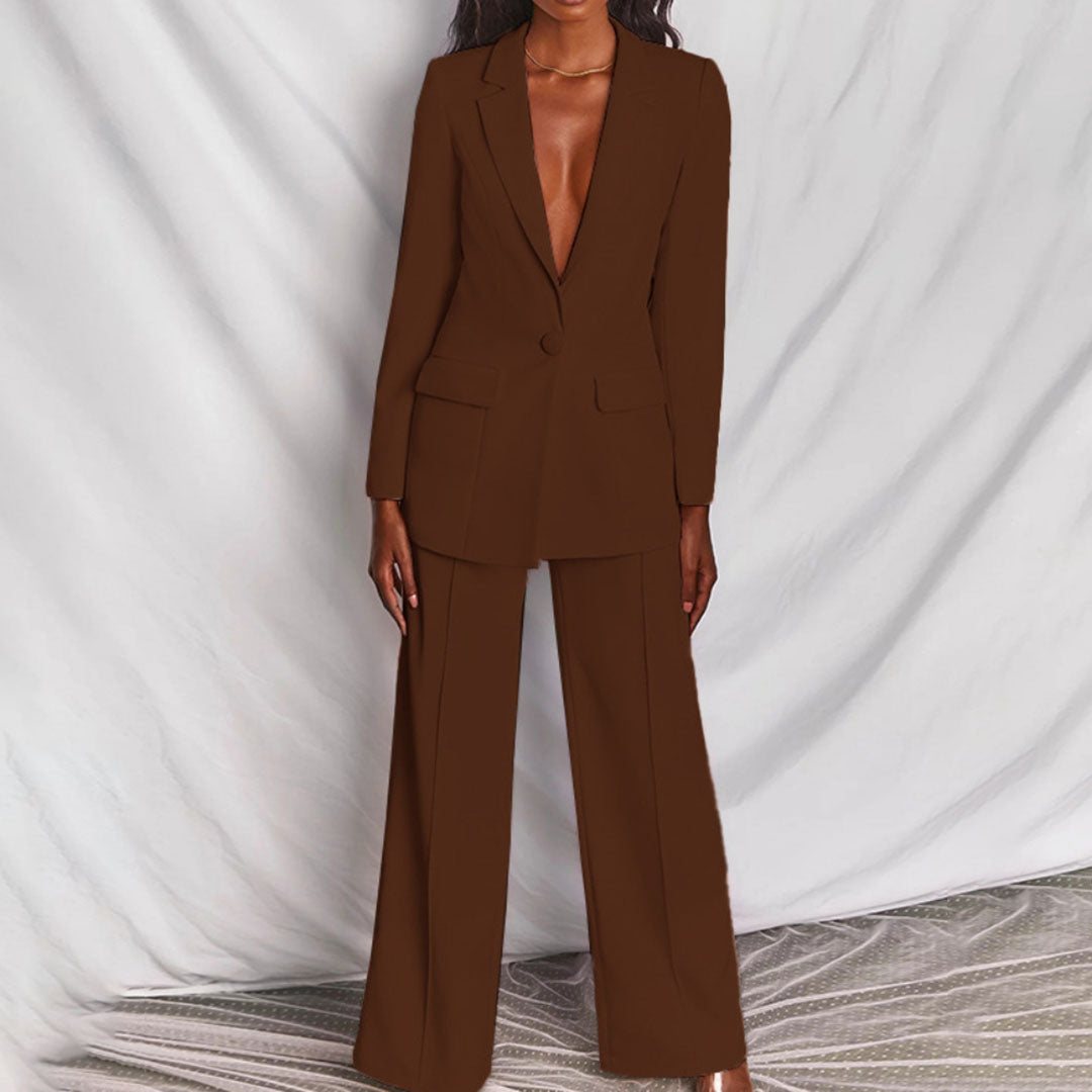Eleganter Blazer & Hosenanzug für Damen