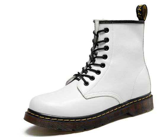 Kampfstiefel - Damenstiefel mit dicker Sohle und Schnürung