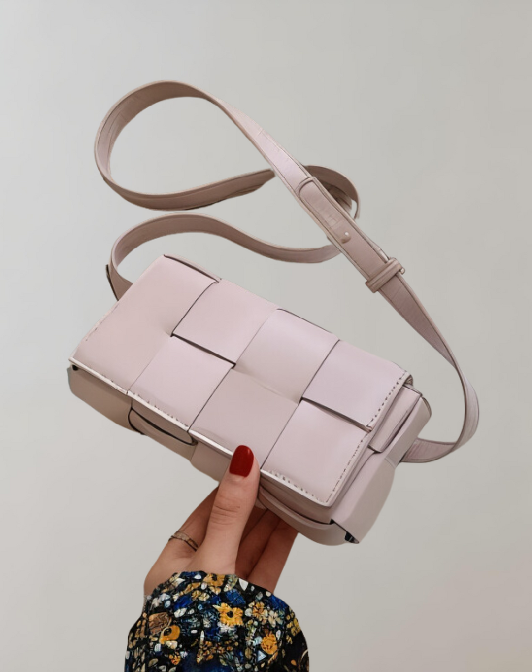 GShopnorylockte Umhängetasche Vegan Leder Damen Geflochtene Tasche Frauen