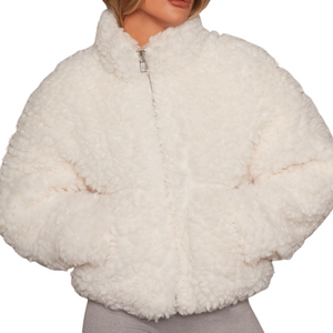 Kuschelige Teddy Jacke Damen