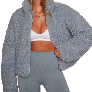 Kuschelige Teddy Jacke Damen