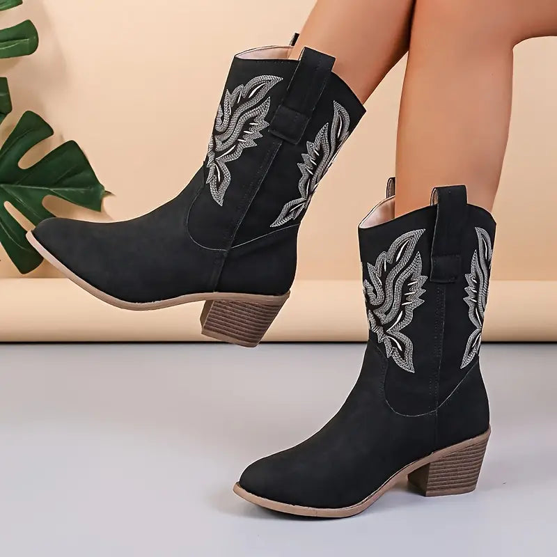 Cowboy-Stiefel - Bestickt - Western - Cowgirl-Stiefel - Cowboy-Stiefel für Frauen