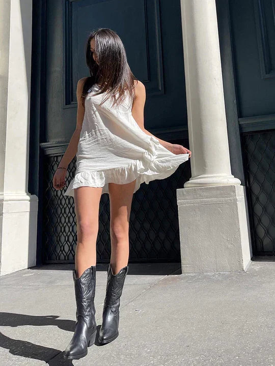 Cowgirl-Stiefel - Western - Blockabsatz - Cowboy-Stiefel - Damenstiefel