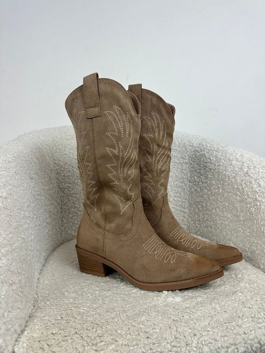Cowgirl-Stiefel - Western - Blockabsatz - Cowboy-Stiefel - Damenstiefel
