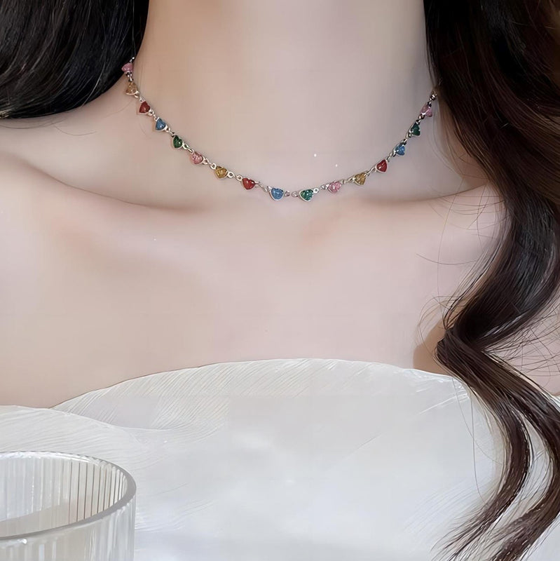 Bunte Böhmische Herzkette | Shop Nory