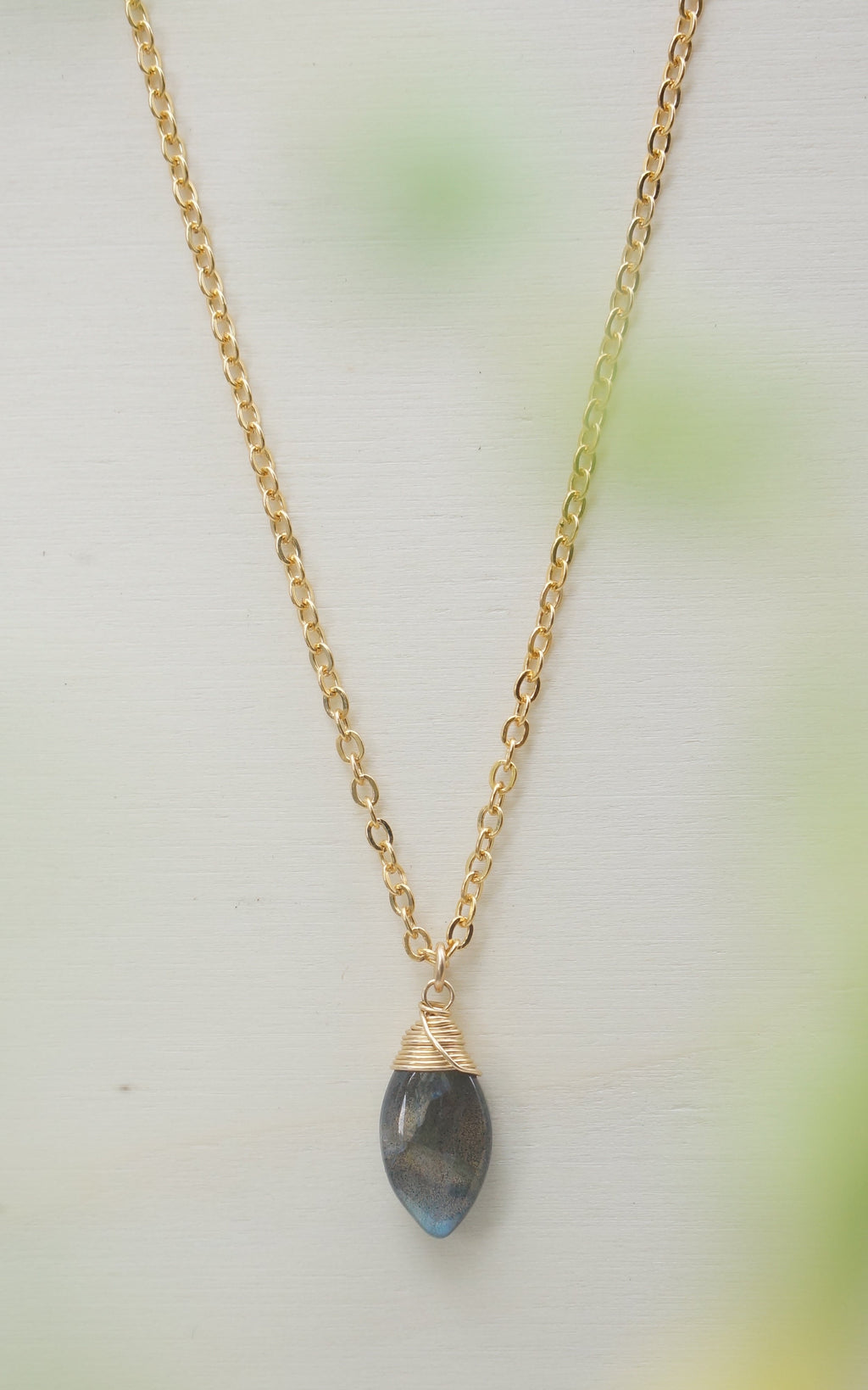 Labradorit Zodiac/Geburtsstein Halskette | Shop Nory