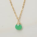 Chrysopras Zodiac/Geburtsstein Halskette | Shop Nory