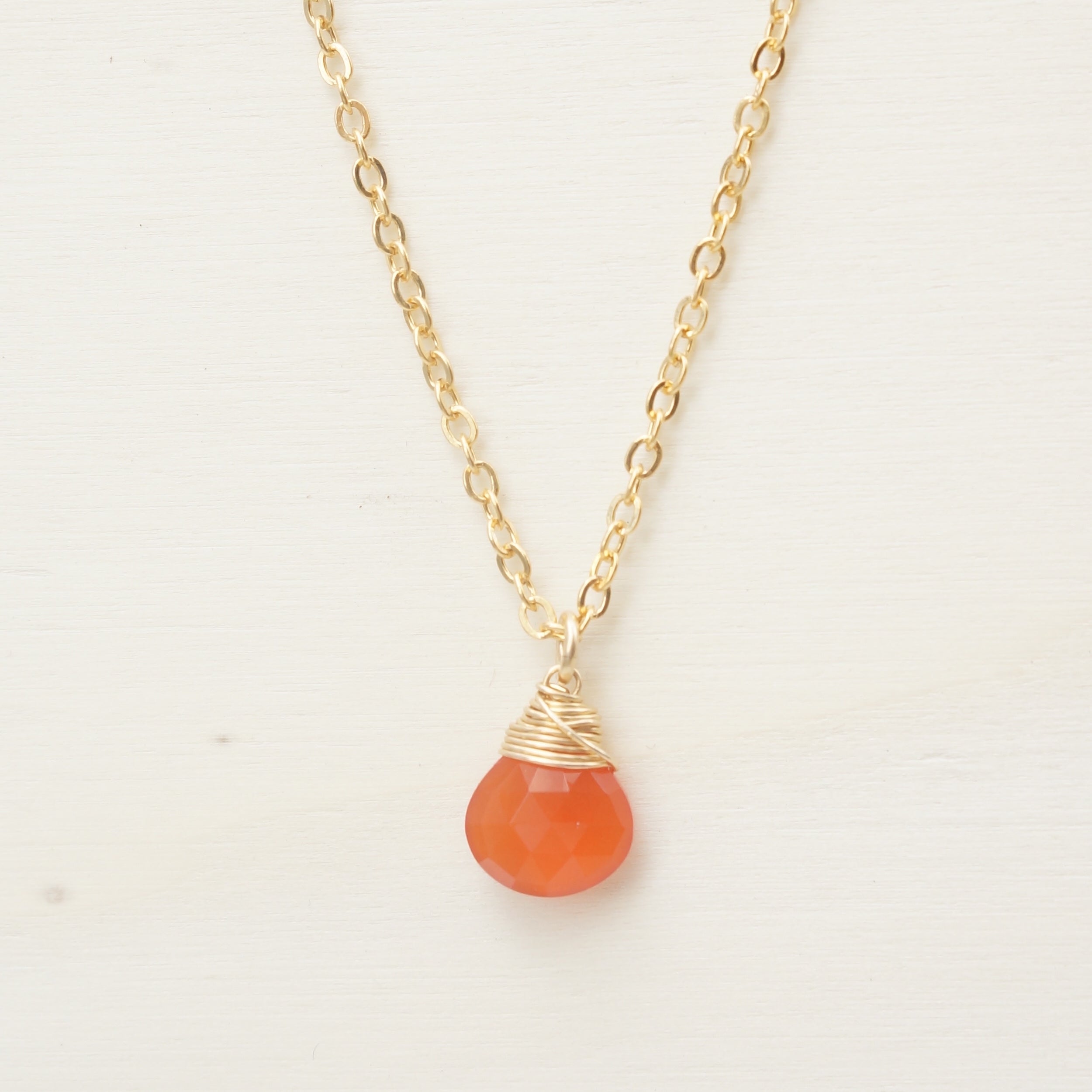 Karnelian Tierkreis/Geburtsstein Halskette | Shop Nory