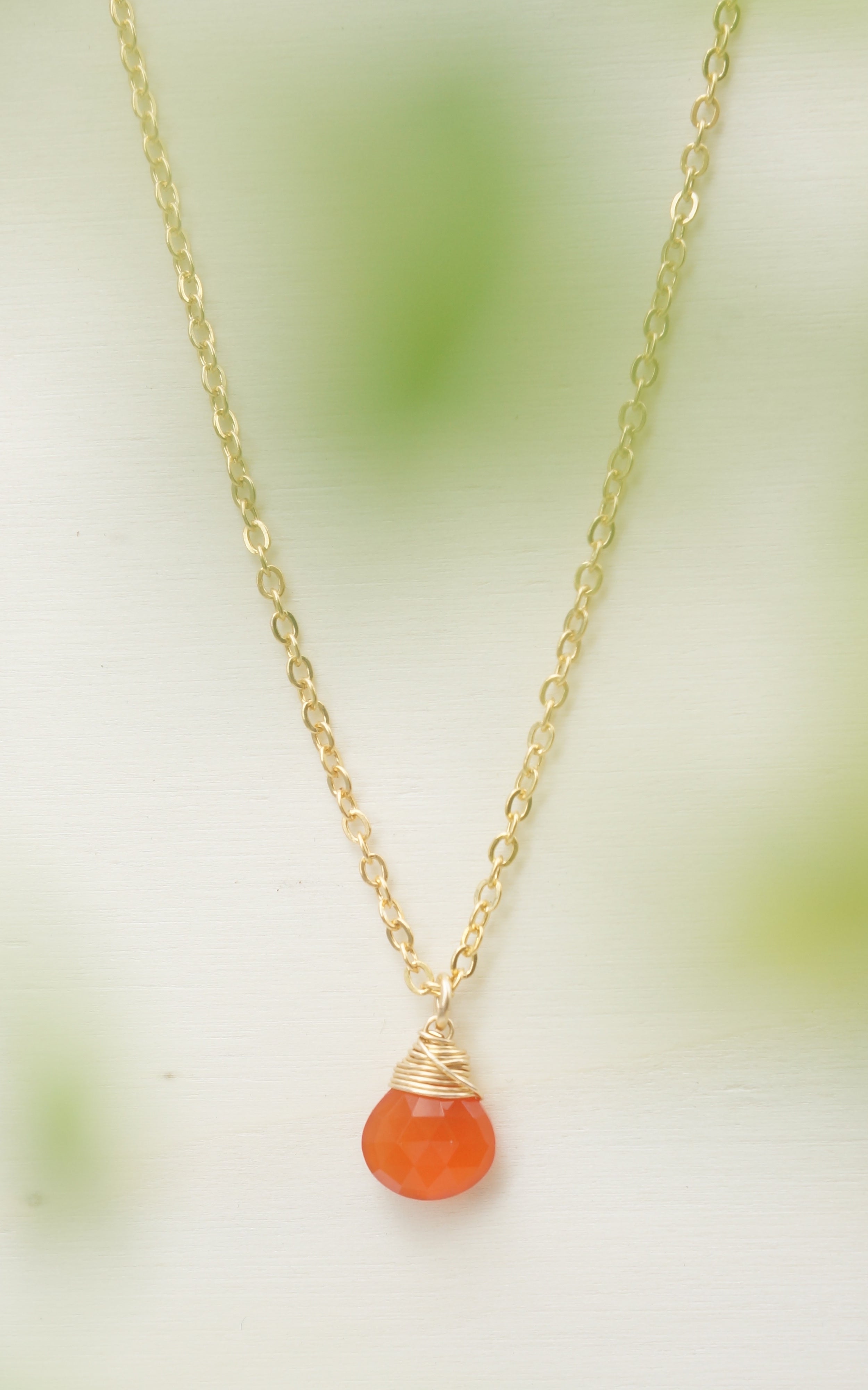 Karnelian Tierkreis/Geburtsstein Halskette | Shop Nory