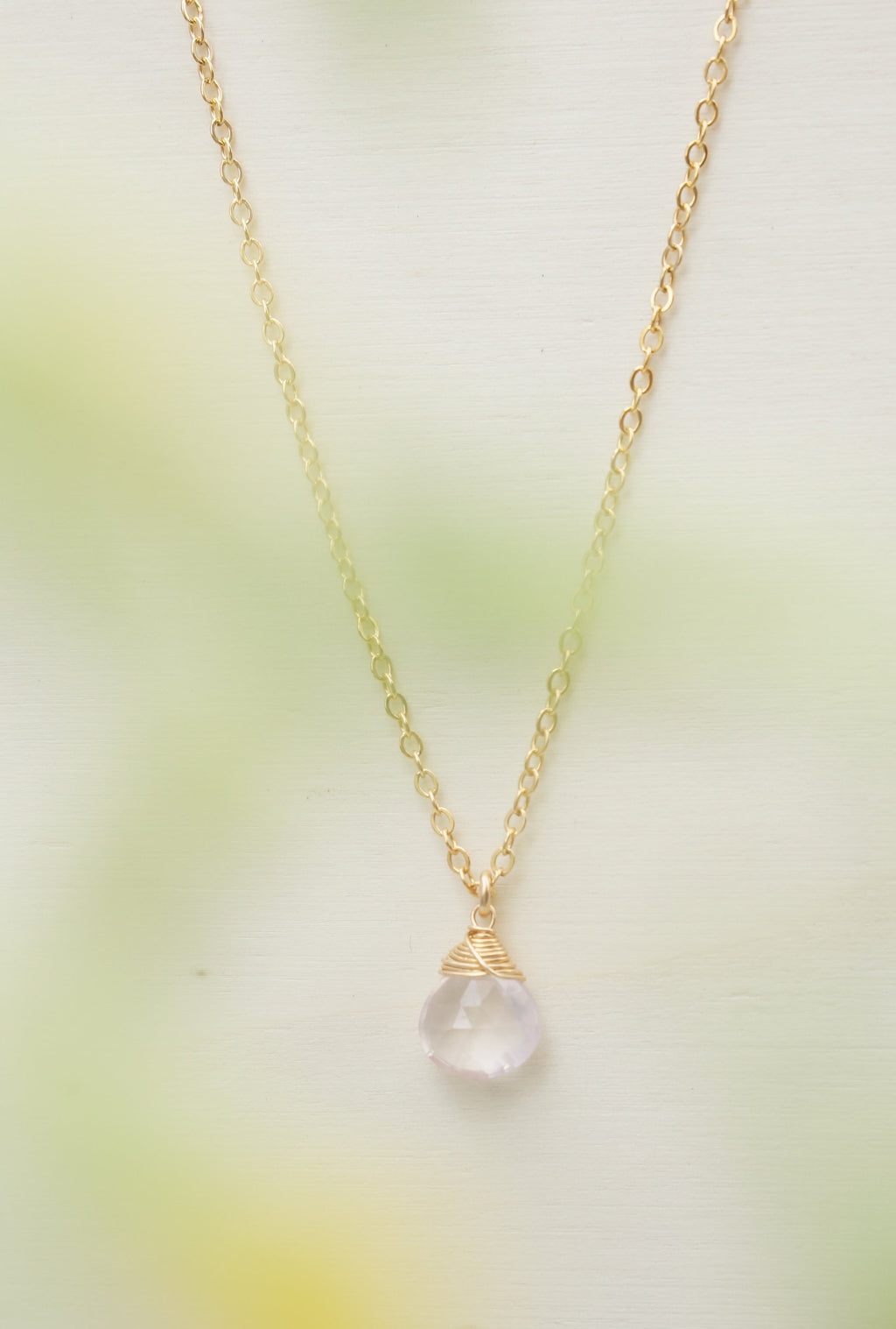 Rose Quartz Zodiac/Geburtsstein Halskette | Shop Nory