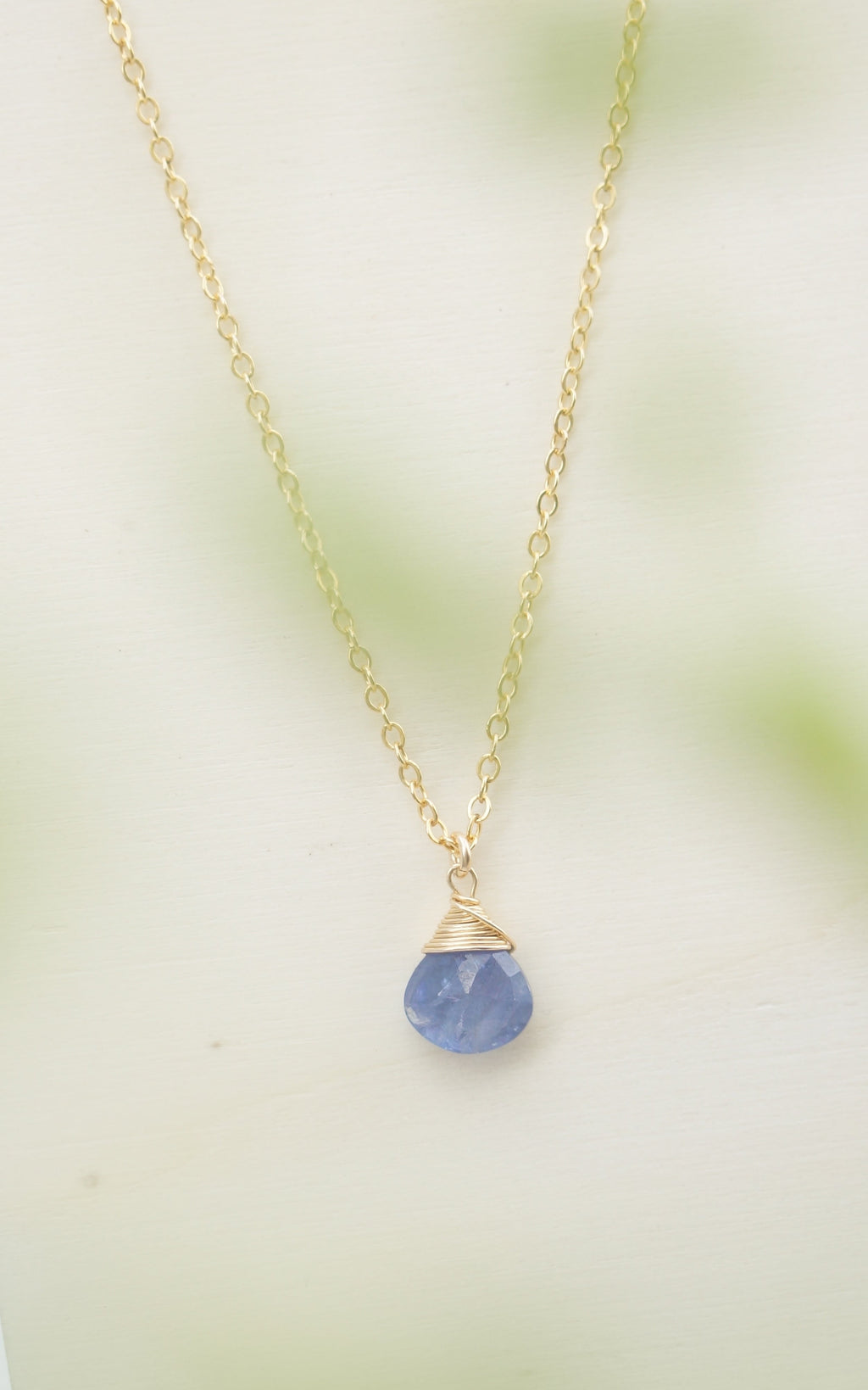 Tansanit-Zodiac/Geburtsstein-Halskette | Shop Nory