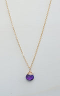 Amethyst Zodiac/Geburtsstein Halskette | Shop Nory