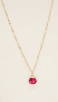 Ruby Zodiac/Geburtsstein Halskette | Shop Nory