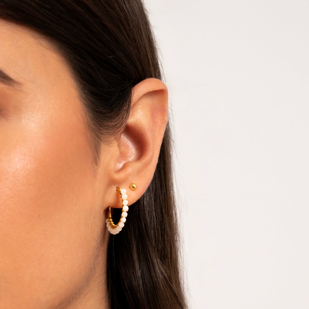 Minimalistische Ohrstecker - Lunara | Shop Nory