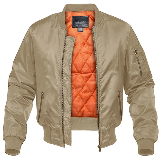 Bomberjacke Im Sportlichen Stil