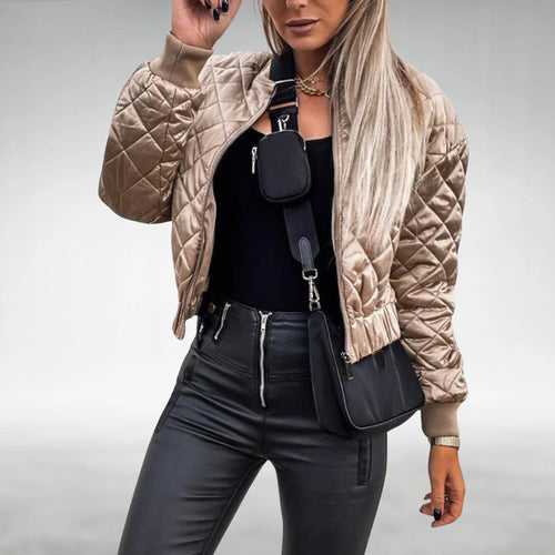 Übergangsjacke Quilt Bomber mit Reißverschluss