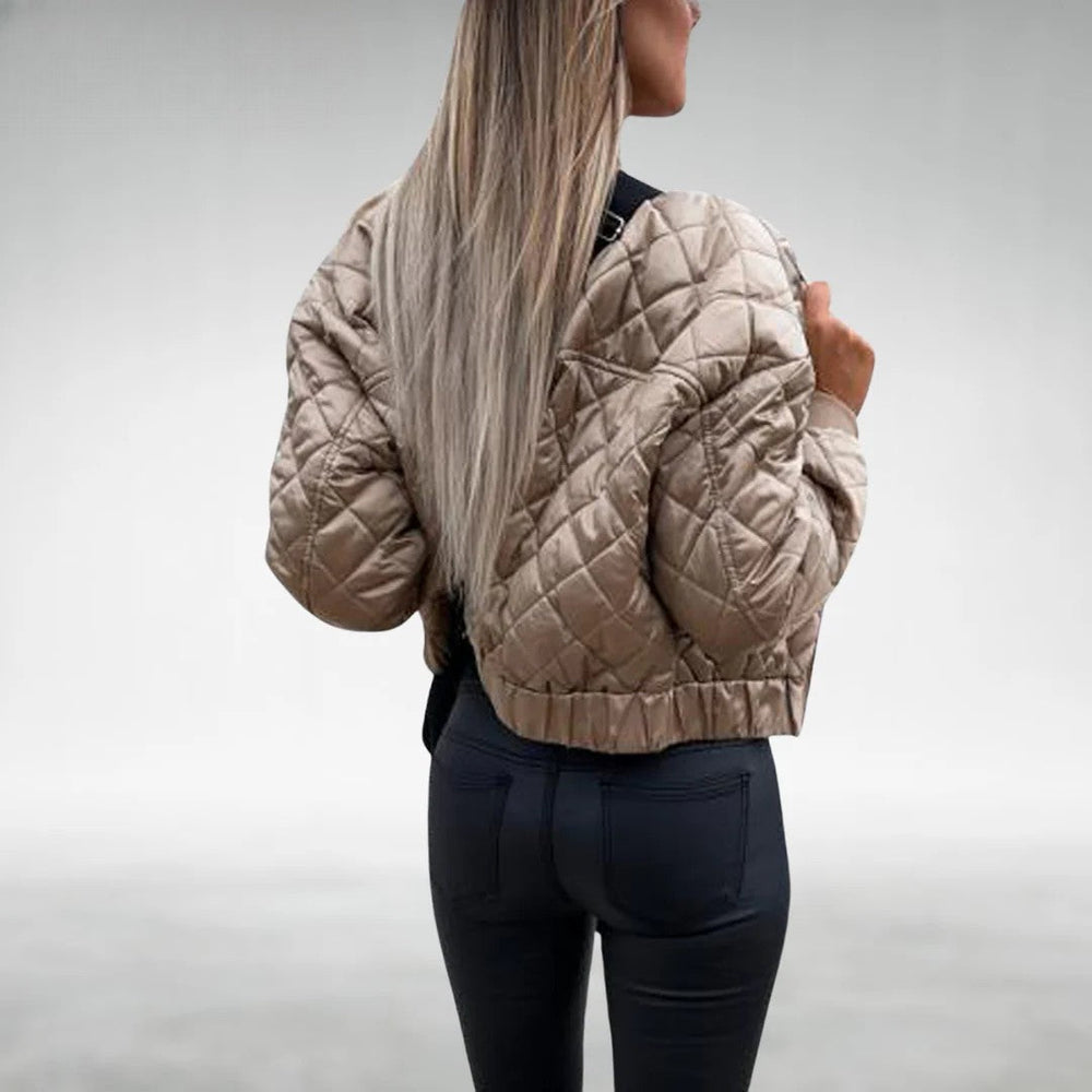 Übergangsjacke Quilt Bomber mit Reißverschluss
