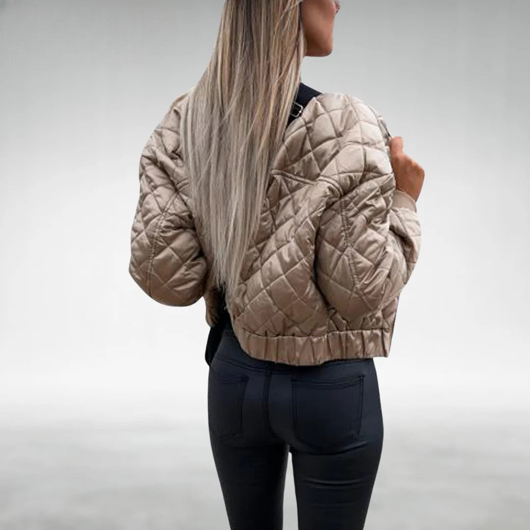 Übergangsjacke Quilt Bomber mit Reißverschluss