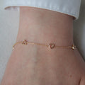 Damenarmband mit Herzchen vergoldet | Shop Nory