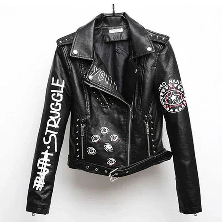 jacke Mit Coolem Aufdruck
