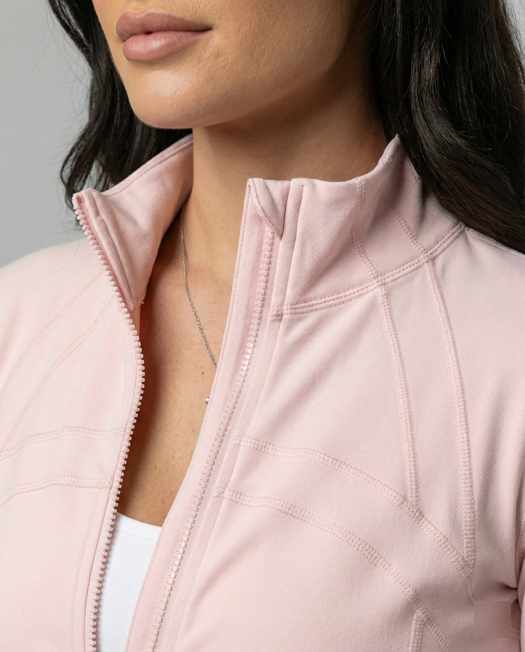 Damen Sonnenschutzjacke aus Eisseide für Yoga Fitness und Sport Slim-Fit