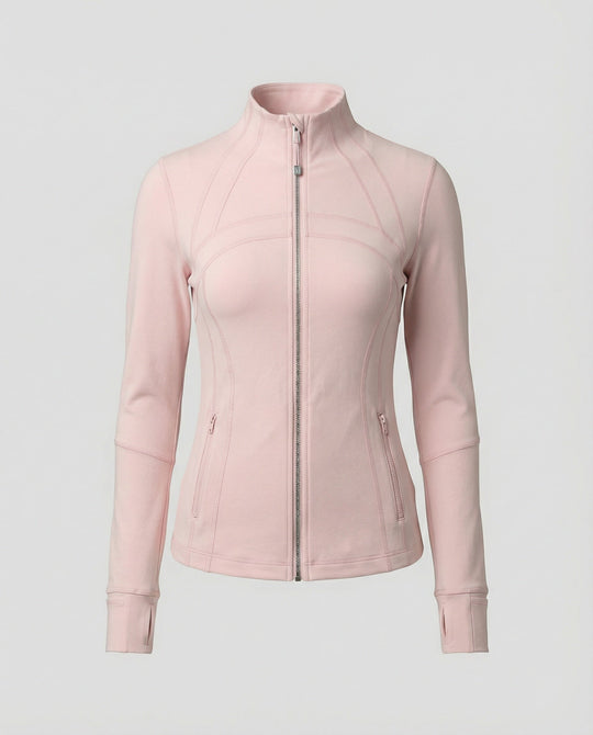Damen Sonnenschutzjacke aus Eisseide für Yoga Fitness und Sport Slim-Fit