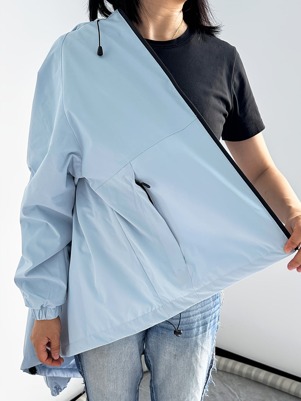 Shopnory | leichte wasserdichte Damenjacke mit Kapuze Liv