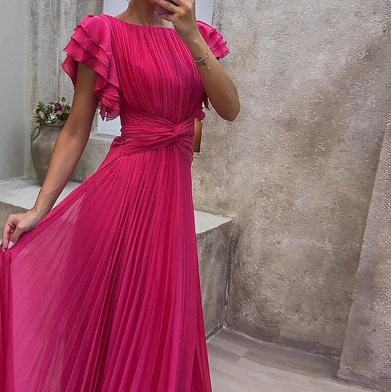 Elegantes Buntes Abendkleid