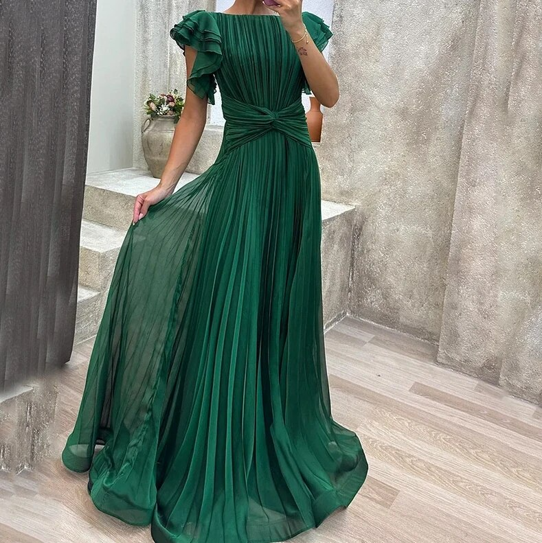 Elegantes Buntes Abendkleid