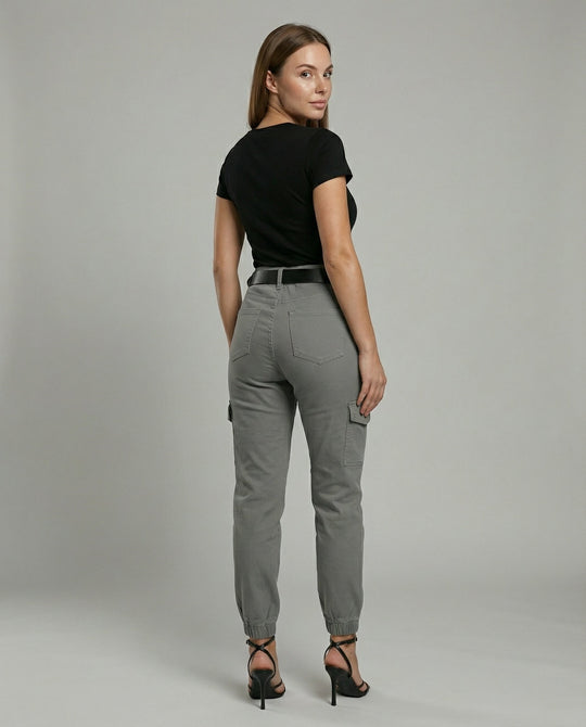 Damen Cargo-Jeans Komfort