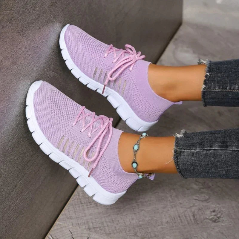 Frauen Freizeit Sneaker Atmungsaktives Netz