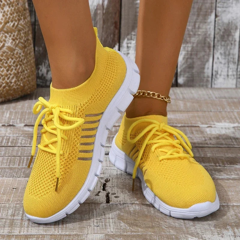 Frauen Freizeit Sneaker Atmungsaktives Netz