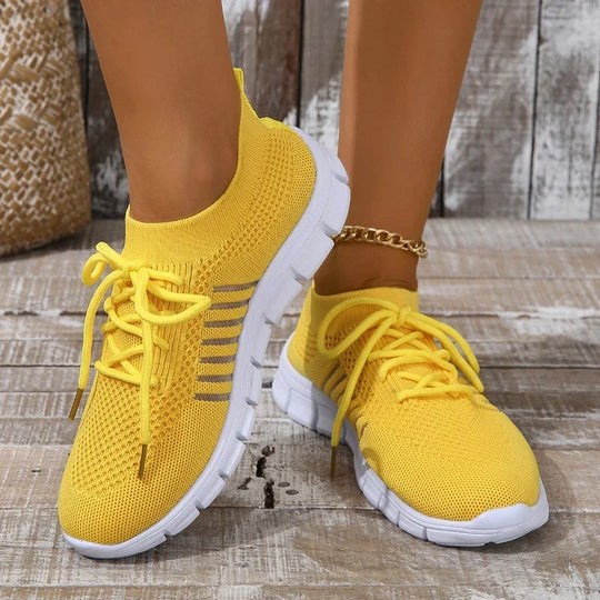 Frauen Freizeit Sneaker Atmungsaktives Netz