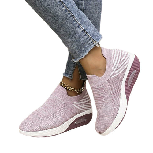 Damen Slip-On Sneaker Mesh und Air Heel