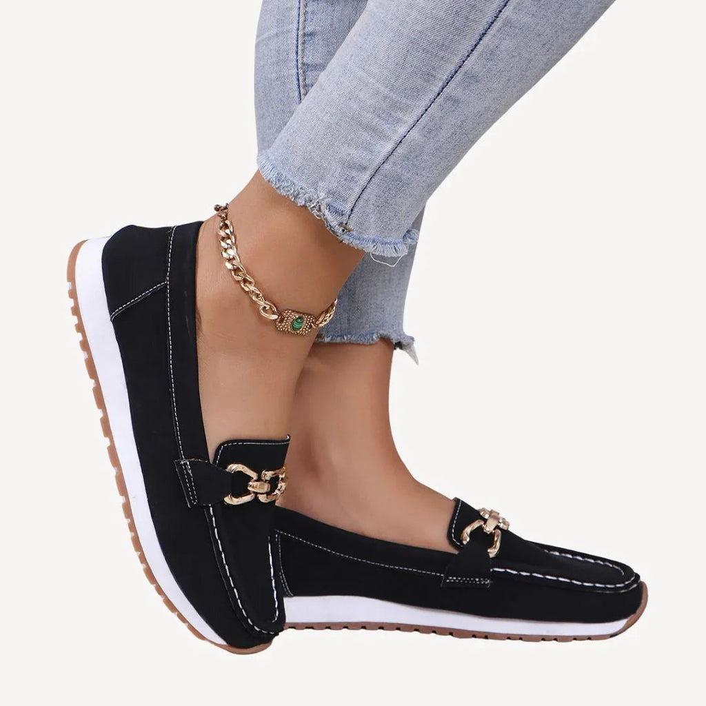 Damen Mokassin mit Kettendetail