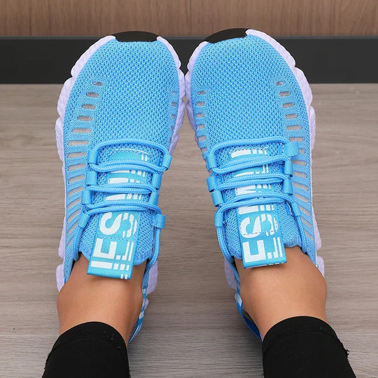 Damen Sportschuhe Plattform Atmungsaktiv Freizeit Synthetik