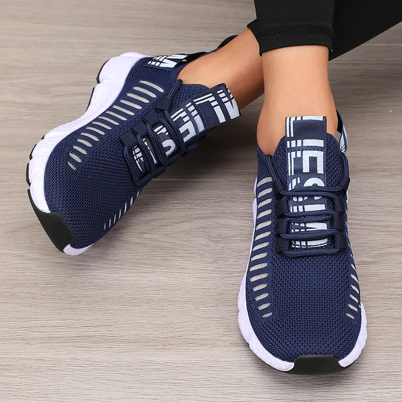 Damen Sportschuhe Plattform Atmungsaktiv Freizeit Synthetik