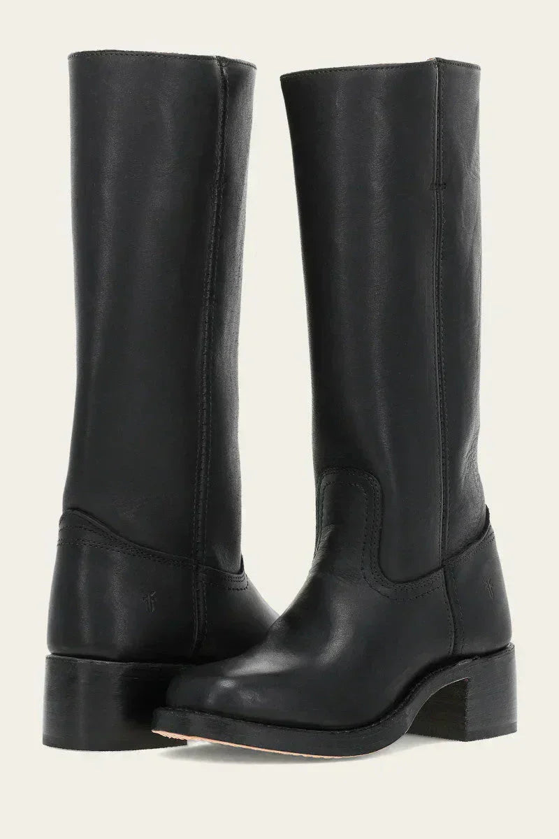 Damenstiefel mit Blockabsatz Klassisch