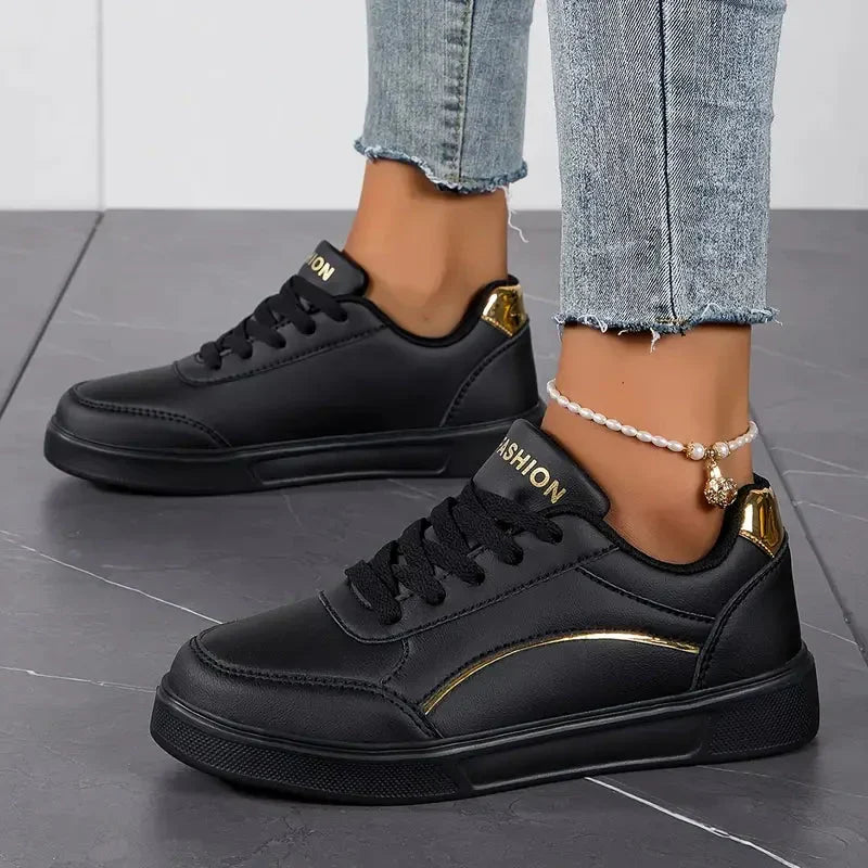 Damenschuhe - Schnürsenkel - Leichtgewichtig - Skate-Schuhe - Niedrige Sneakers