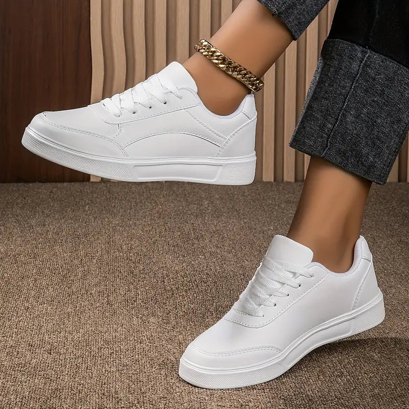Damenschuhe - Schnürsenkel - Leichtgewichtig - Skate-Schuhe - Niedrige Sneakers