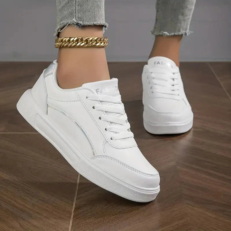 Damenschuhe - Schnürsenkel - Leichtgewichtig - Skate-Schuhe - Niedrige Sneakers