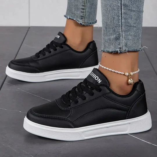 Damenschuhe - Schnürsenkel - Leichtgewichtig - Skate-Schuhe - Niedrige Sneakers