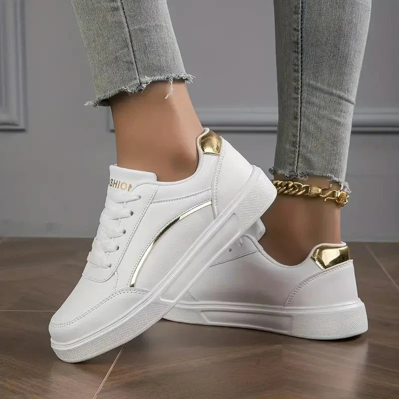 Damenschuhe - Schnürsenkel - Leichtgewichtig - Skate-Schuhe - Niedrige Sneakers
