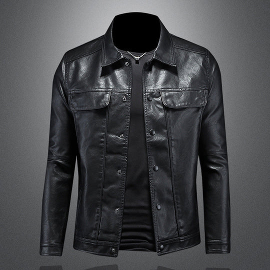 Saisonale Lederjacke