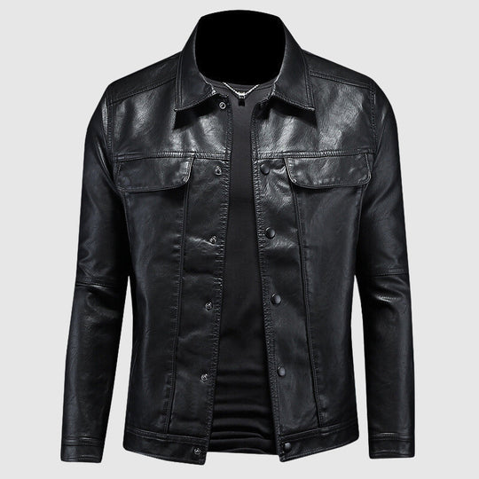 Saisonale Lederjacke
