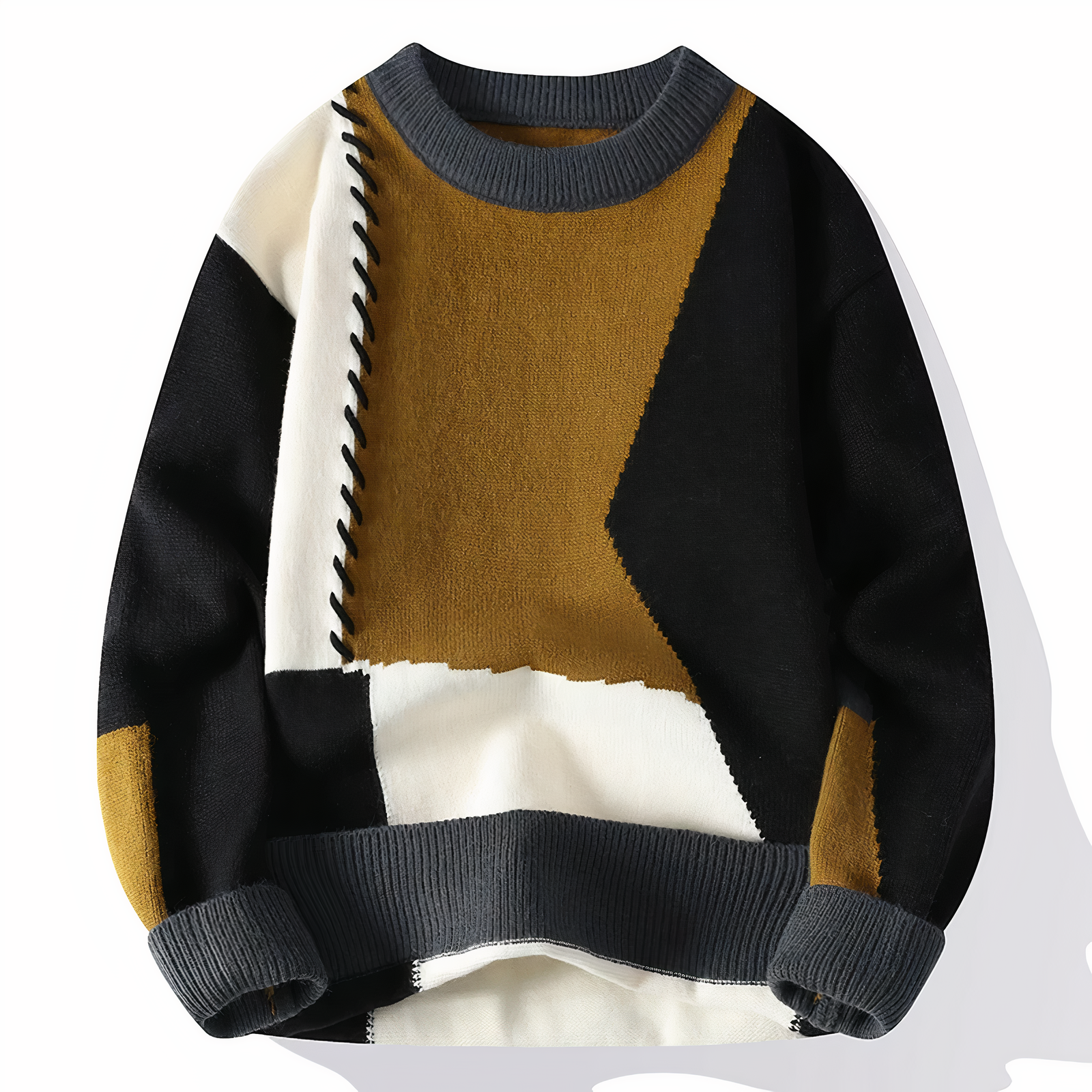 Einzigartiger Patchwork Pullover