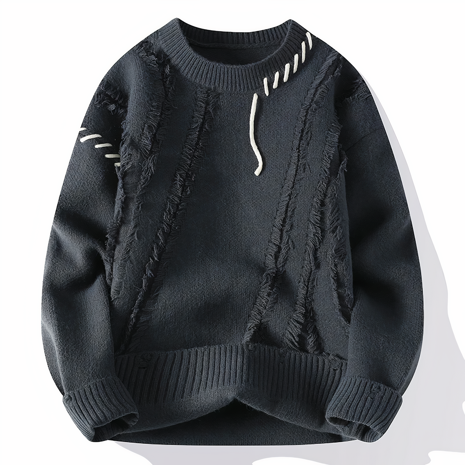 Einzigartiger Patchwork Pullover