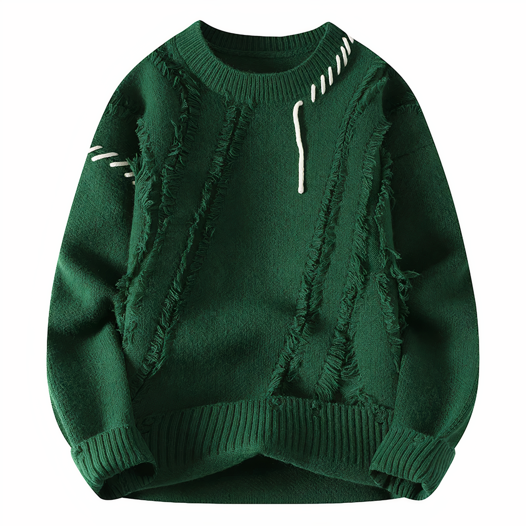 Einzigartiger Patchwork Pullover