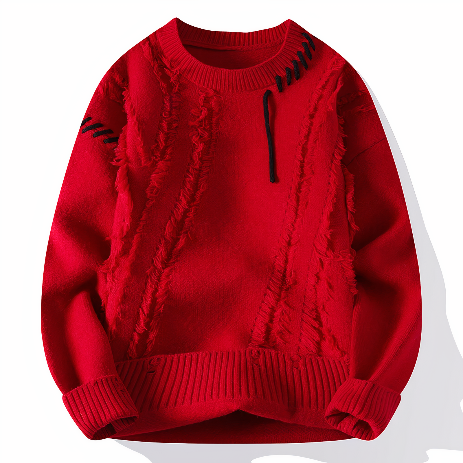 Einzigartiger Patchwork Pullover